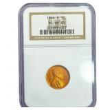 1944-S Wheat Cent NGC MS66 RD