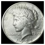 1921 Silver Peace Dollar CLOSELY UNCIRCULATED