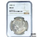 1900 Morgan Silver Dollar NGC MS64