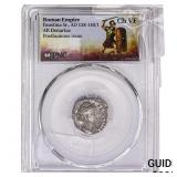 Roman Empire Faustina Sr. 138-141 AD Silver Denar