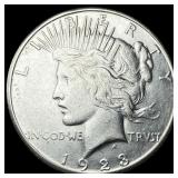 1923-S Silver Peace Dollar CHOICE AU