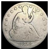 1858-O Silver Half Dollar NICELY CIRCULATED
