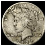 1921 Silver Peace Dollar LIGHTLY CIRCULATED
