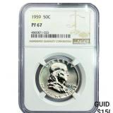 1959 Franklin Half Dollar NGC PF67