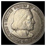1892 Silver Columbian Half Dollar CLOSELY UNCIRCUL