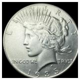1935 Silver Peace Dollar CHOICE AU