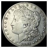 1904-S Silver Morgan Dollar NEARLY UNCIRCULATED