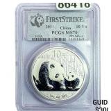 2011 10Yn  China Panda 1oz PCGS MS70