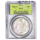 1898-O Morgan Silver Dollar PCGS MS63