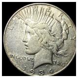 1934 Peace Silver Dollar CLOSELY UNCIRCULATED