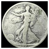 1921 Silver Half Dollar Walking Liberty LIGHTLY CI