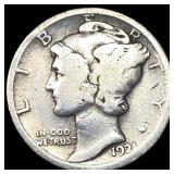 1921 Silver Mercury Dime LIGHTLY CIRCULATED