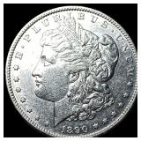 1890-S Silver Morgan Dollar CHOICE AU