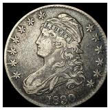 1830 Capped Bust Half Dollar NEARLY UNCIRCULATED
