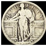 1917-D Type 1 Silver Standing Liberty Quarter  NE