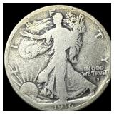 1916-D Silver Walking Liberty Half Dollar NICELY C