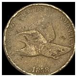 1858 Copper-Nickel Flying Eagle Cent HIGH  GRADE