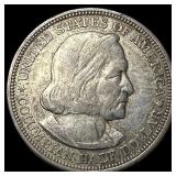 1893 Silver Columbian Half Dollar NEARLY UNCIRCULA