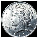 1924 Silver Peace Dollar UNCIRCULATED