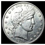 1911 Silver Half Dollar (Barber) CHOICE AU
