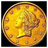 1853 Gold $1 Type 1 CHOICE AU