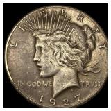 1927-S Silver Peace Dollar LIGHTLY CIRCULATED