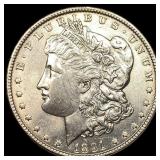 1891 Morgan Silver Dollar CLOSELY UNCIRCULATED
