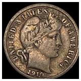 1910-D Silver Barber Dime NICELY CIRCULATED