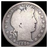 1896-S Silver Half Dollar NICELY CIRCULATED