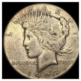 1928 Silver Peace Dollar LIGHTLY CIRCULATED
