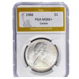 1966 Canada Silver Dollar PGA MS66+