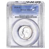 1939-S Washington Silver Quarter PCGS MS65