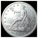 1875-S Silver Trade Dollar CLOSELY UNCIRCULATED