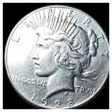 1928 Silver Peace Dollar CLOSELY UNCIRCULATED