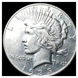 1935 Silver Peace Dollar CLOSELY UNCIRCULATED