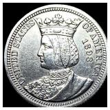 1893 Columbian Exposition Quarter Dollar UNCIRCULA