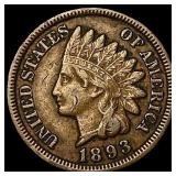 1893 Indian Head Cent NEARLY UNCIRCULATED