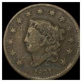 1831 Coronet Head Large Cent NICELY CIRCULATED