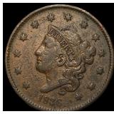 1836 Coronet Head Large Cent LIGHTLY CIRCULATED