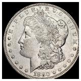 1880-O Micro O Silver Morgan Dollar CHOICE AU