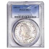 1885-O Morgan Silver Dollar PCGS MS63