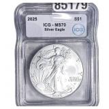 2025 Silver Eagle ICG MS70
