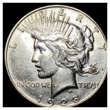 1928-S Silver Peace Dollar CLOSELY  UNCIRCULATED