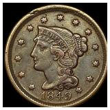 1849 Braided Hair Large Cent HIGH GRADE