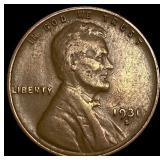 1931-S Lincoln Wheat Cent NEARLY UNCIRCULATED