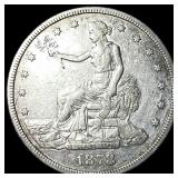 1878-S Silver Trade Dollar NEARLY  UNCIRCULATED