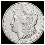 1904 Silver Morgan Dollar NEARLY UNCIRCULATED