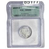 1935-D Buffalo Nickel ICG MS66