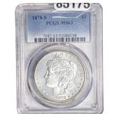 1878-S Morgan Silver Dollar PCGS MS63