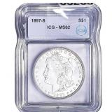 1897-S Morgan Silver Dollar ICG MS62